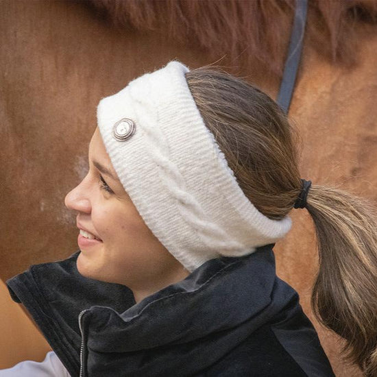 Winter equestrian headband