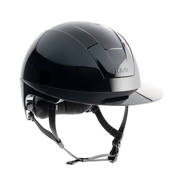 Wide brim horse riding helmet