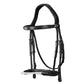 Rope noseband bridle in black