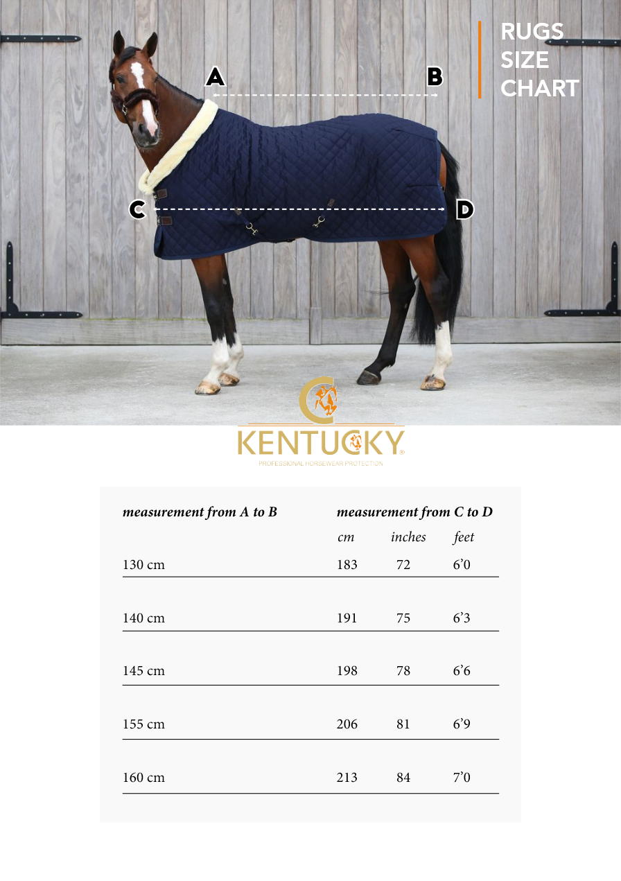 Kentucky Rugs Size Chart